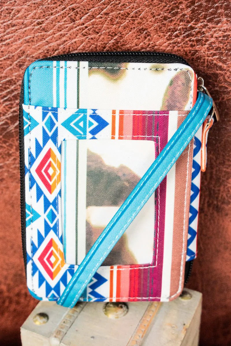 Patterned Wristlet Wallet